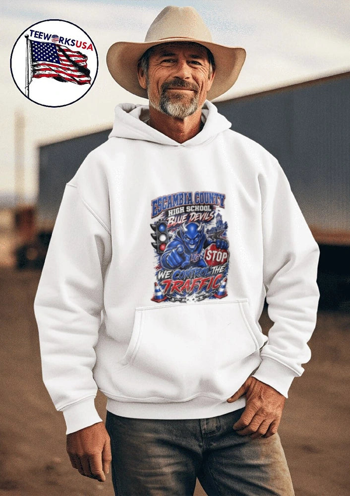 Escambia County High School Blue Devils Stop We - Adult & Kids T-Shirts, Sweatshirts & Hoodies apparel design preview 3