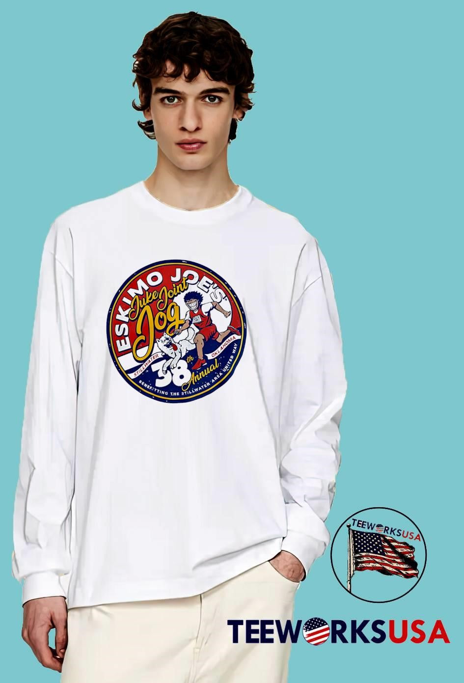 Eskimo Joe's Juke Joint Jog 38th Annual Stillwater - Adult & Kids T-Shirts, Sweatshirts & Hoodies apparel design preview 4