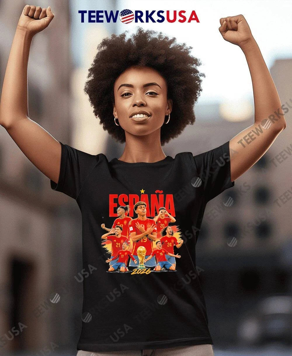 Espana 2026 Spain Soccer Players World Cup Victory - Adult & Kids T-Shirts, Sweatshirts & Hoodies apparel design preview 7