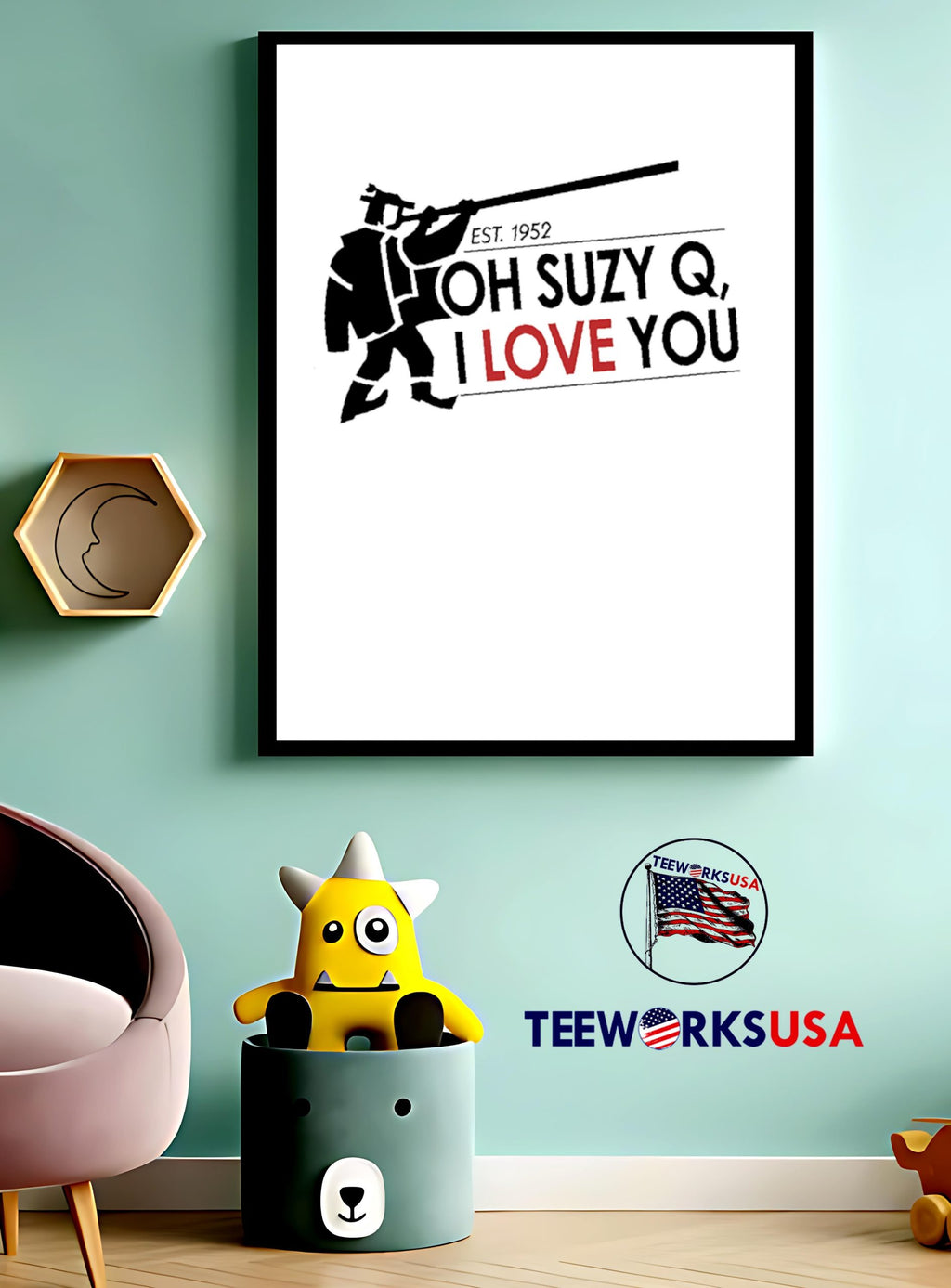 Est 1952 Oh Suzy Q I Love You - Adult & Kids T-Shirts, Sweatshirts & Hoodies apparel design preview 3