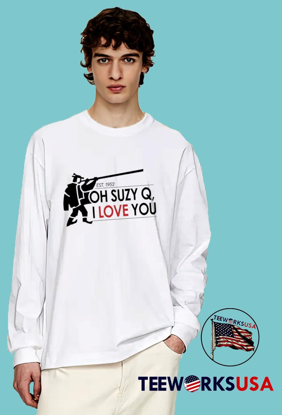 Est 1952 Oh Suzy Q I Love You - Adult & Kids T-Shirts, Sweatshirts & Hoodies apparel design preview 4