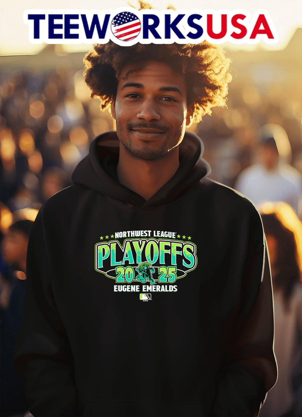 Eugene Emeralds Bimm Ridder 2025 Northwest League - Adult & Kids T-Shirts, Sweatshirts & Hoodies apparel design preview 2