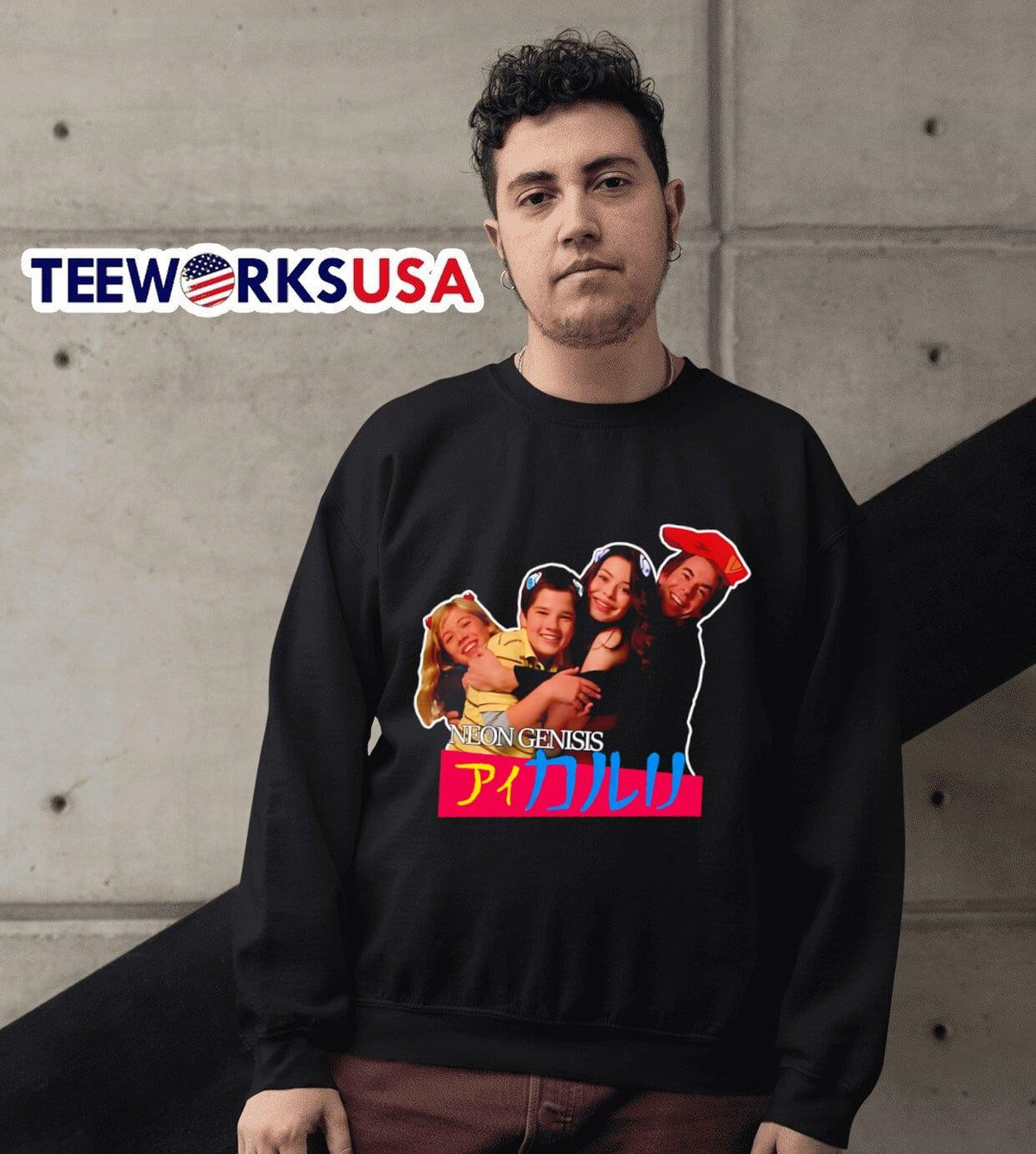 Eva x Icarly Neon Genisis - Adult & Kids T-Shirts, Sweatshirts & Hoodies apparel design preview 6
