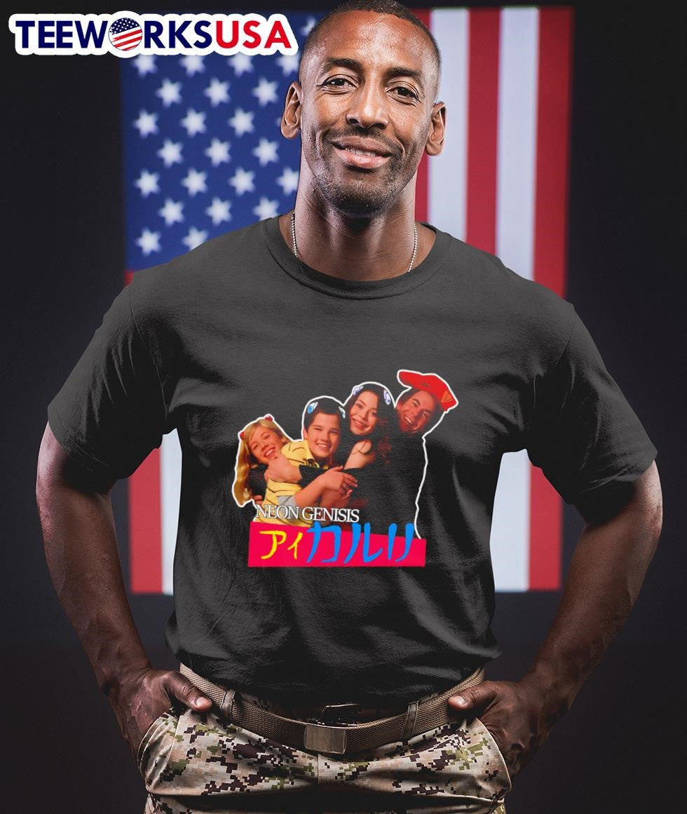 Eva x Icarly Neon Genisis - Adult & Kids T-Shirts, Sweatshirts & Hoodies apparel design preview 1