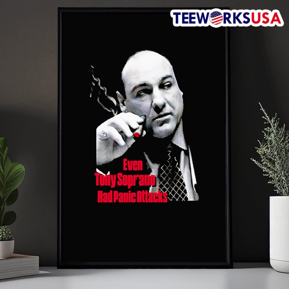 Even Tony Soprano had panic attacks - Adult & Kids T-Shirts, Sweatshirts & Hoodies apparel design preview 5