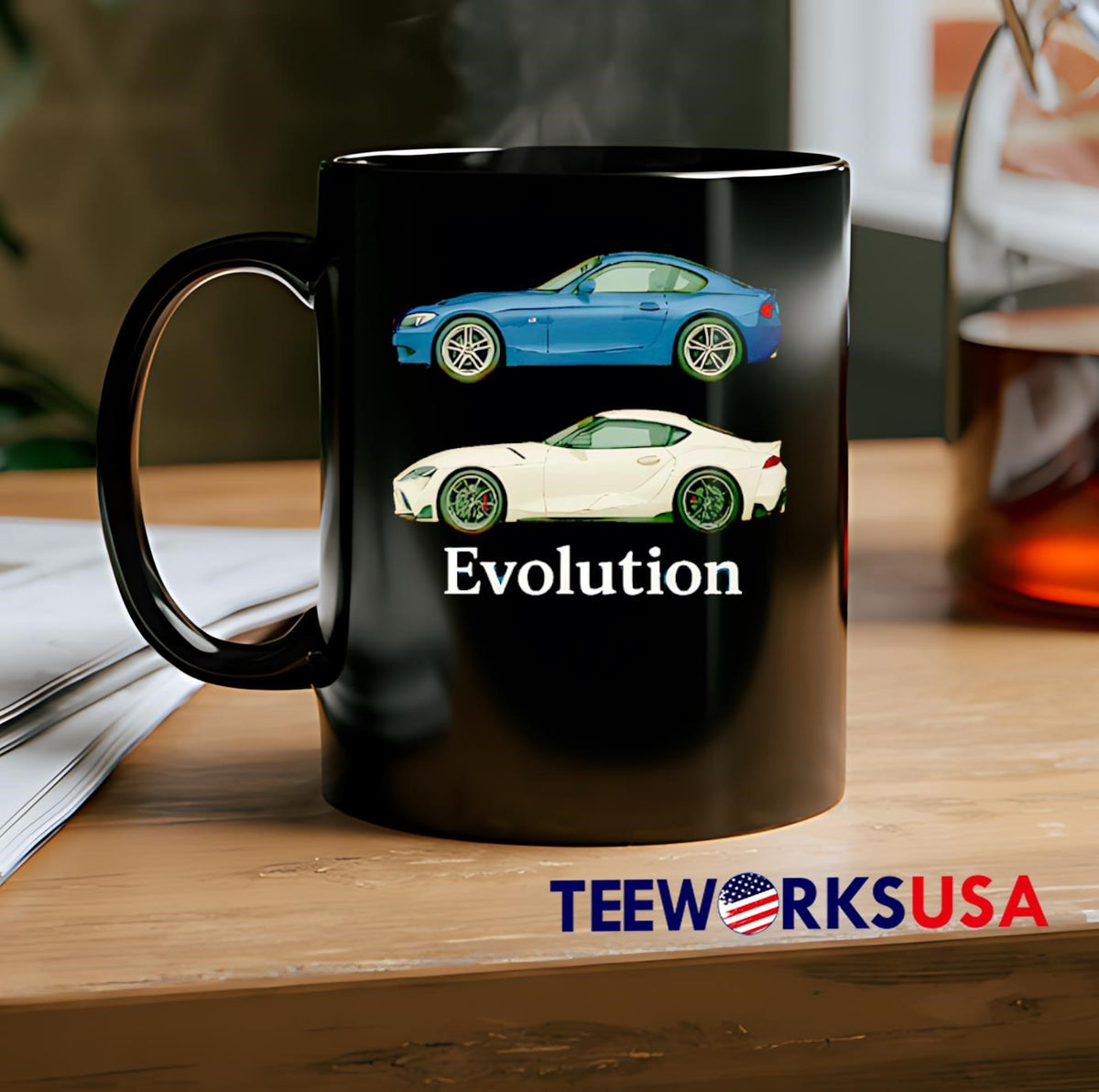 Evolution Cars - Adult & Kids T-Shirts, Sweatshirts & Hoodies apparel design preview 2