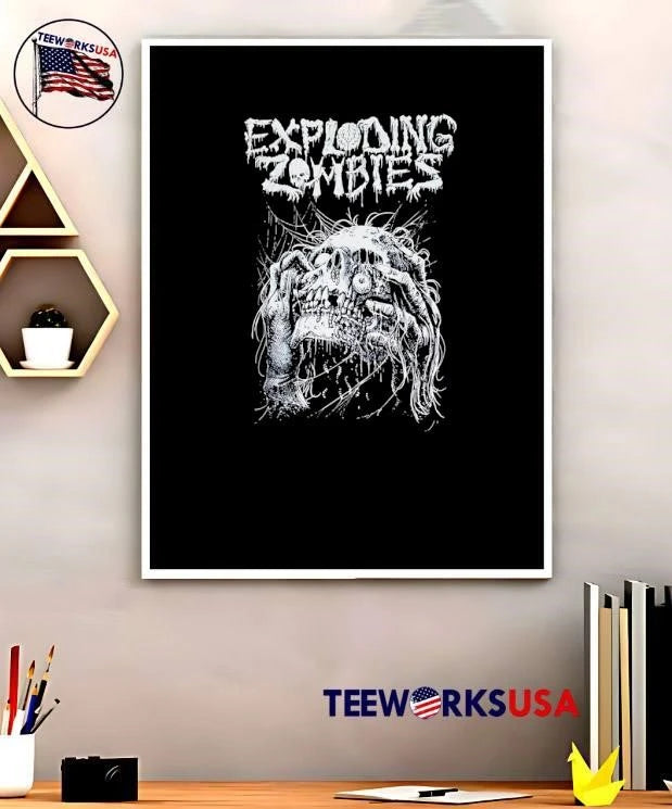 Exploding Zombies - Adult & Kids T-Shirts, Sweatshirts & Hoodies apparel design preview 5