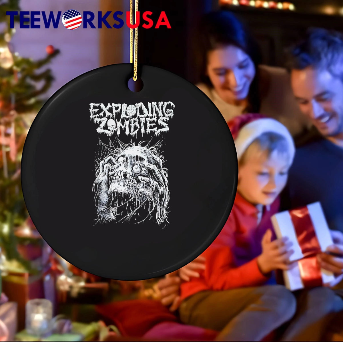Exploding Zombies - Adult & Kids T-Shirts, Sweatshirts & Hoodies apparel design preview 4