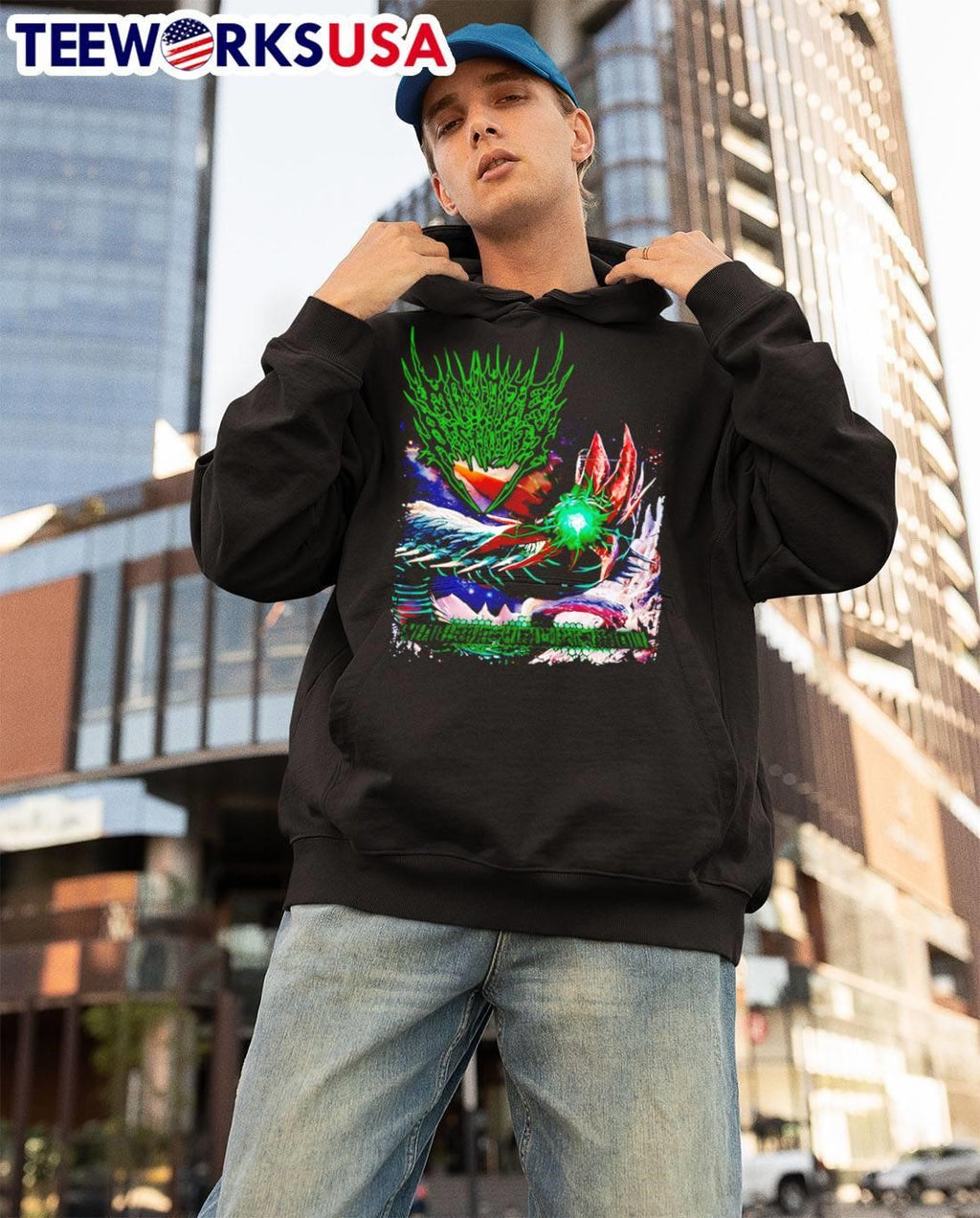 Extraterrestrial skolexomorphic infestation - Adult & Kids T-Shirts, Sweatshirts & Hoodies apparel design preview 3