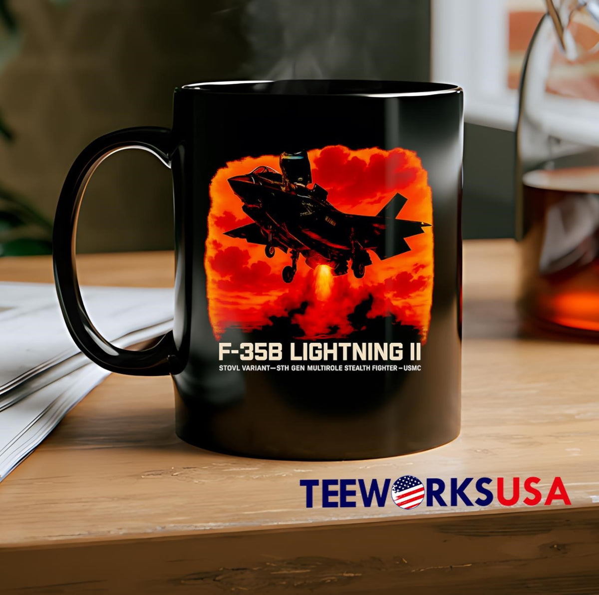 F-35B Lightning II Vertical Thunder - Adult & Kids T-Shirts, Sweatshirts & Hoodies apparel design preview 2