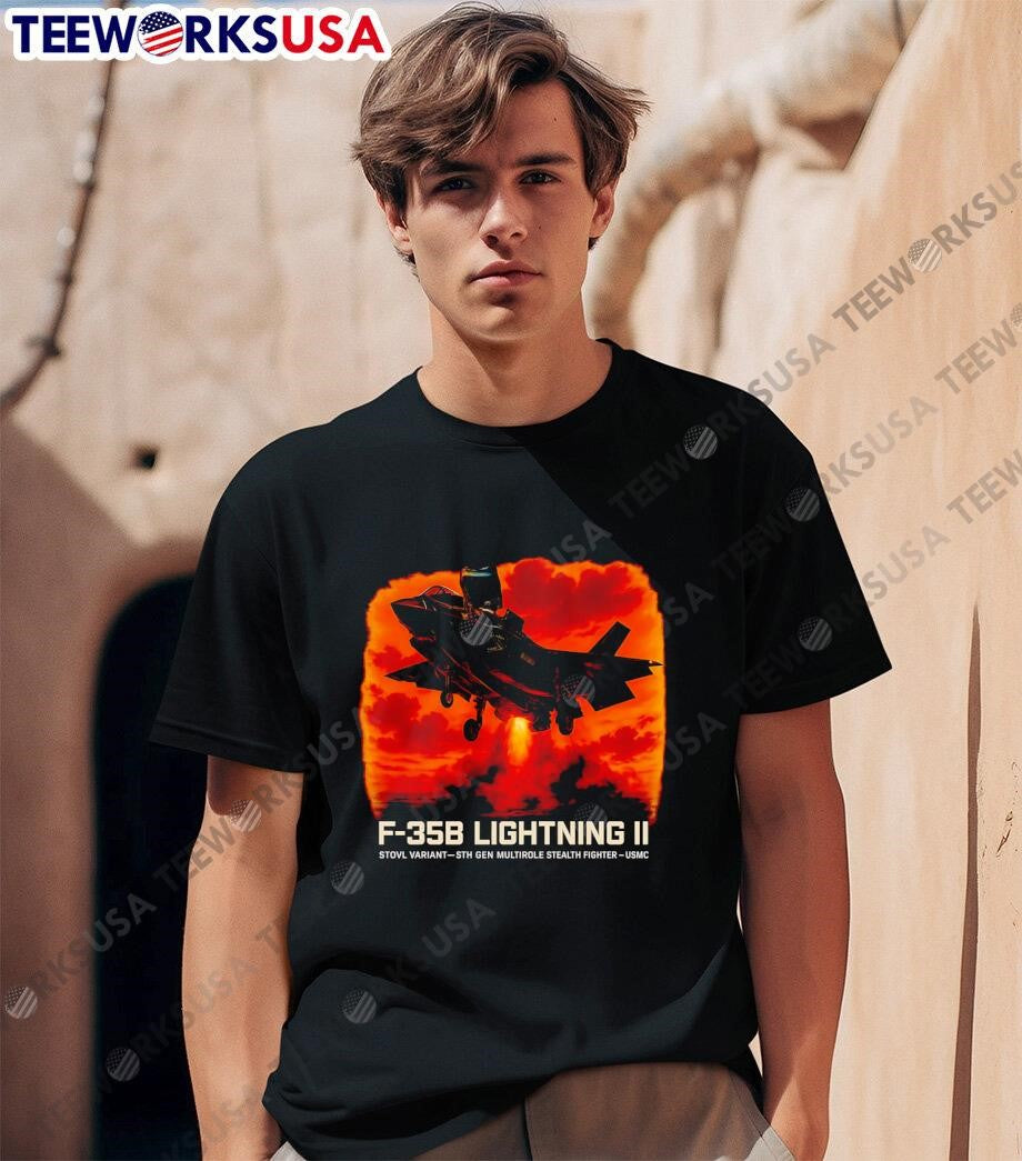 F-35B Lightning II Vertical Thunder - Adult & Kids T-Shirts, Sweatshirts & Hoodies apparel design preview 1