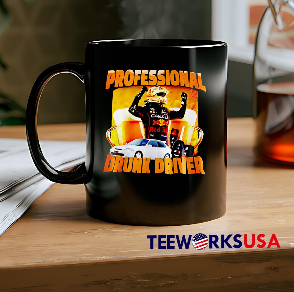 F1 Professional Drunk Driver - Adult & Kids T-Shirts, Sweatshirts & Hoodies apparel design preview 2