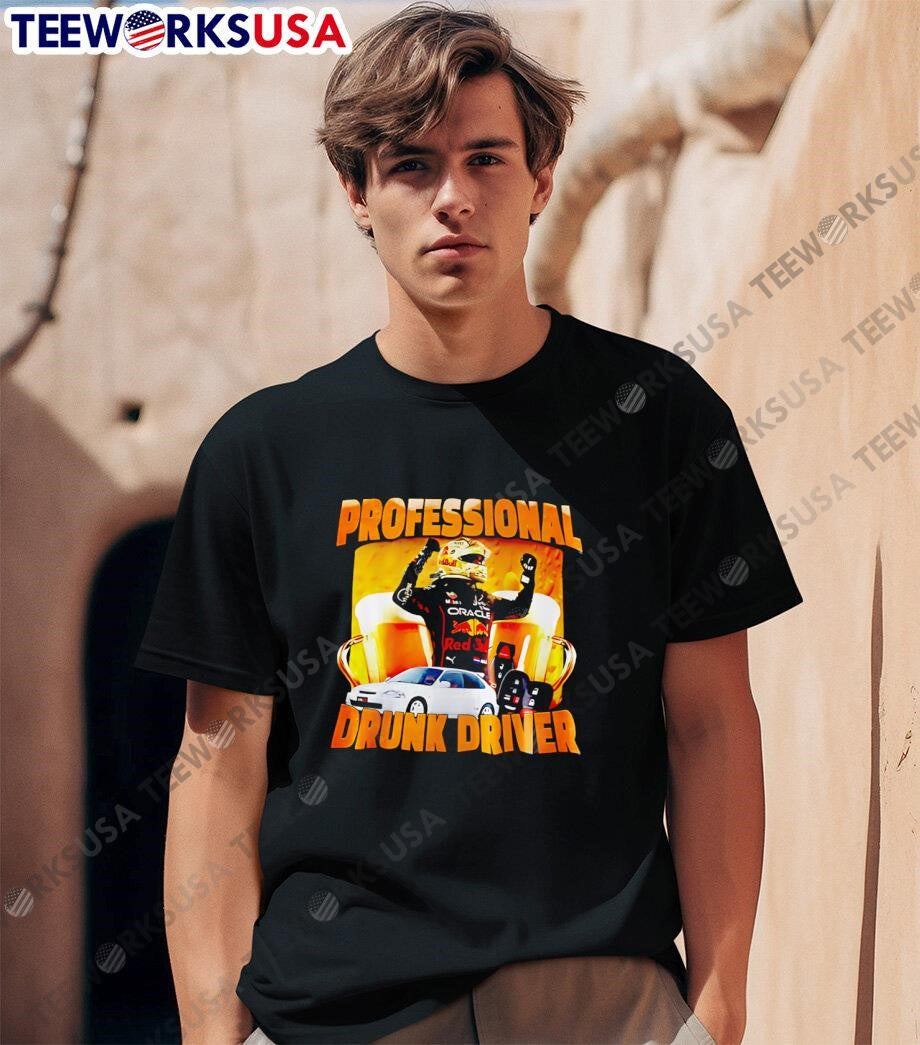 F1 Professional Drunk Driver - Adult & Kids T-Shirts, Sweatshirts & Hoodies apparel design preview 1