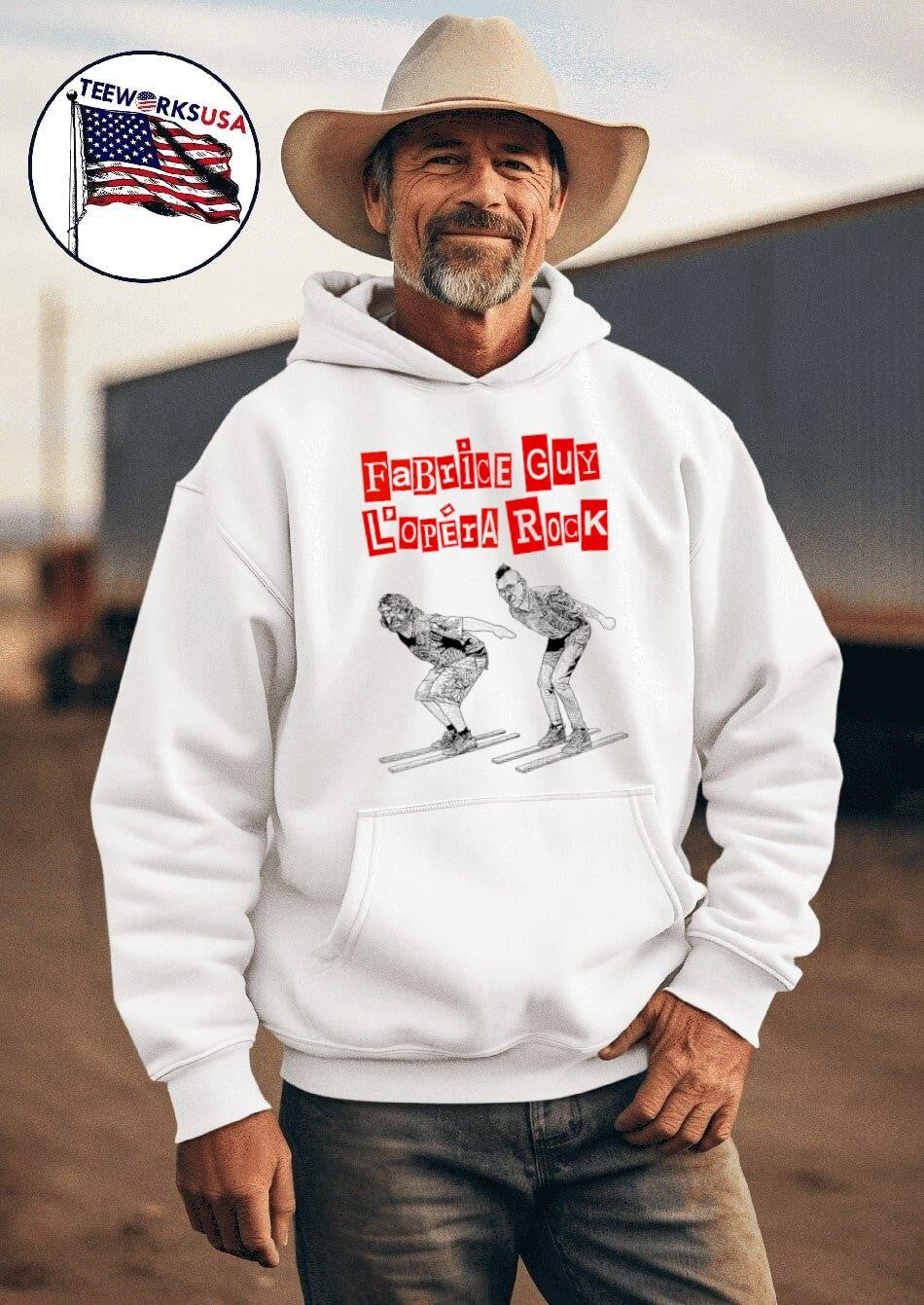 Fabrice Guy the Rock Opera - Adult & Kids T-Shirts, Sweatshirts & Hoodies apparel design preview 2