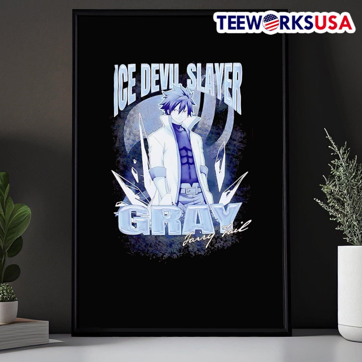 Fairy Tail Gray Ice Devil Slayer - Adult & Kids T-Shirts, Sweatshirts & Hoodies apparel design preview 5