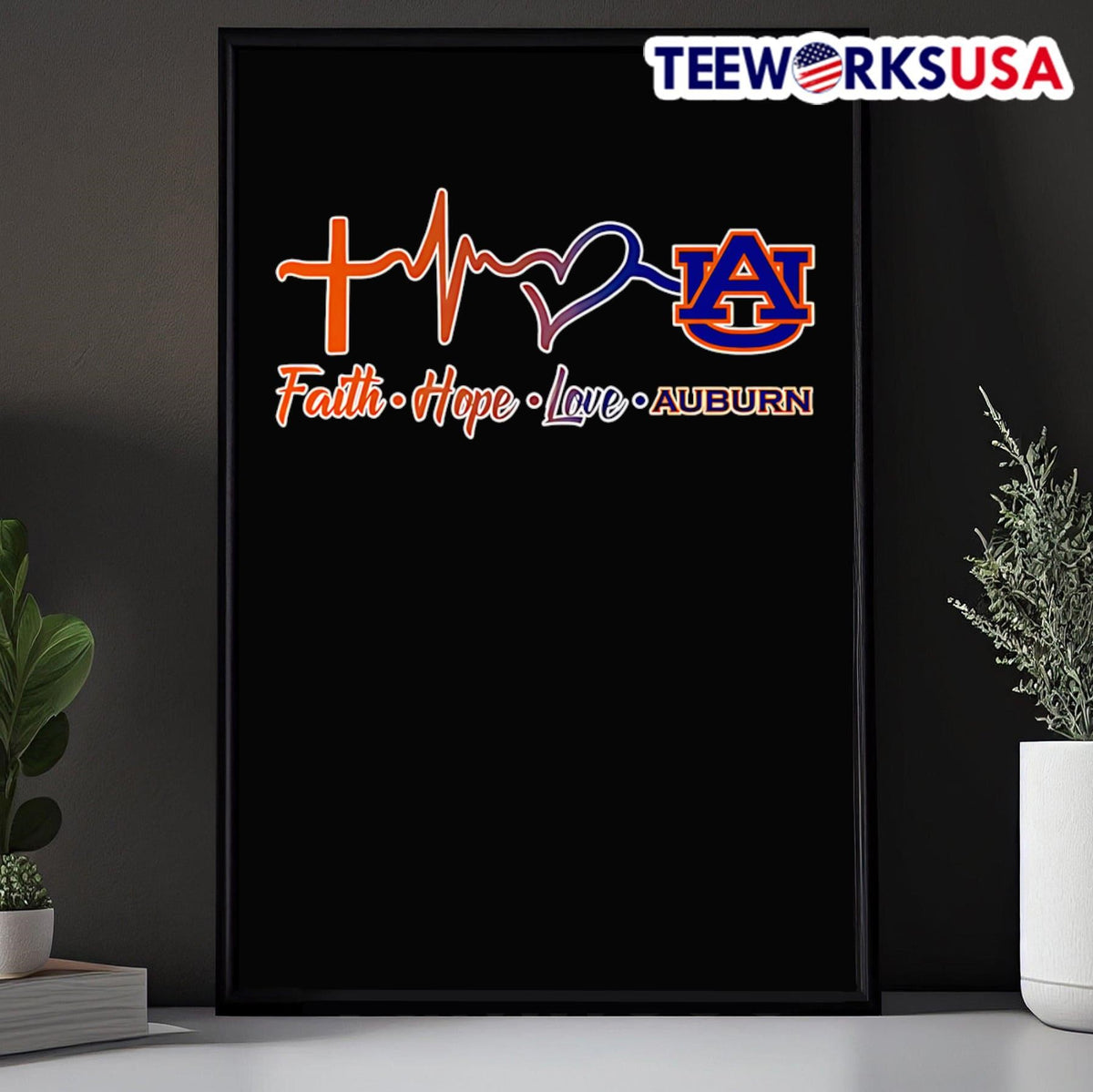 Faith hope love Auburn Tigers - Adult & Kids T-Shirts, Sweatshirts & Hoodies apparel design preview 5