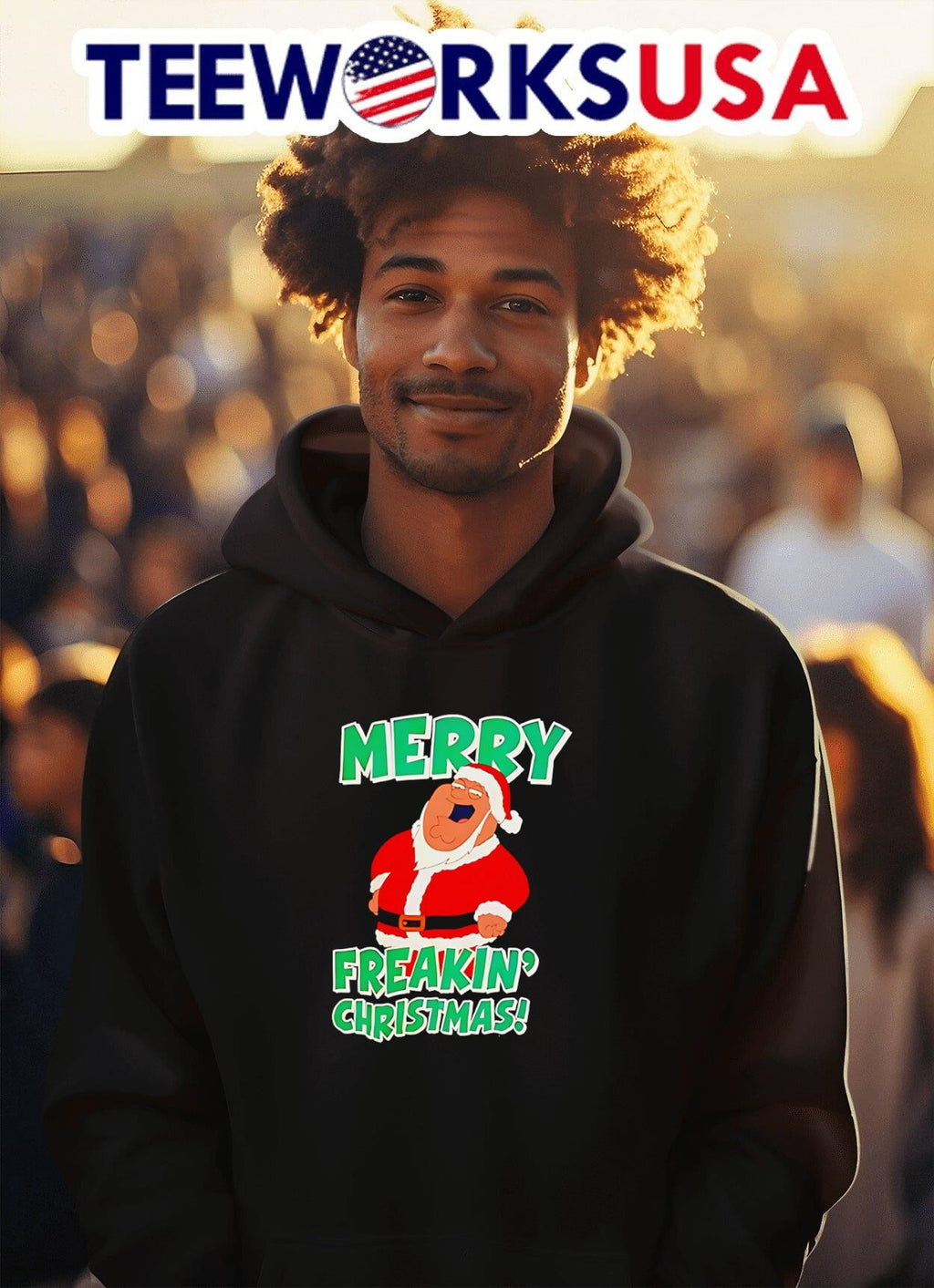 Family Guy Merry freakin' Christmas - Adult & Kids T-Shirts, Sweatshirts & Hoodies apparel design preview 2