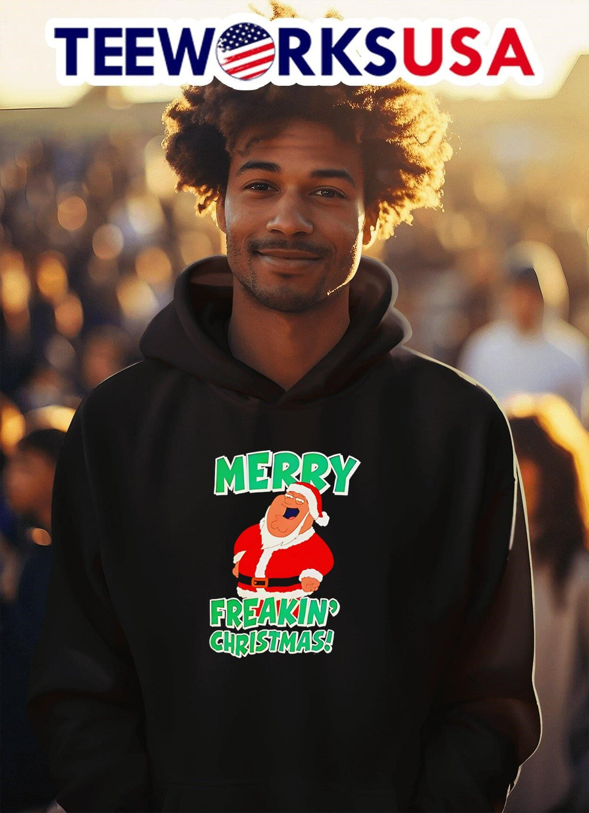 Family Guy Merry freakin' Christmas - Adult & Kids T-Shirts, Sweatshirts & Hoodies apparel design preview 2
