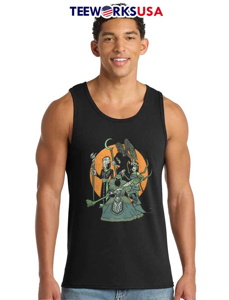 Fantasy evil sorcerer, grim reaper and dark queen - Adult & Kids T-Shirts, Sweatshirts & Hoodies apparel design preview 6
