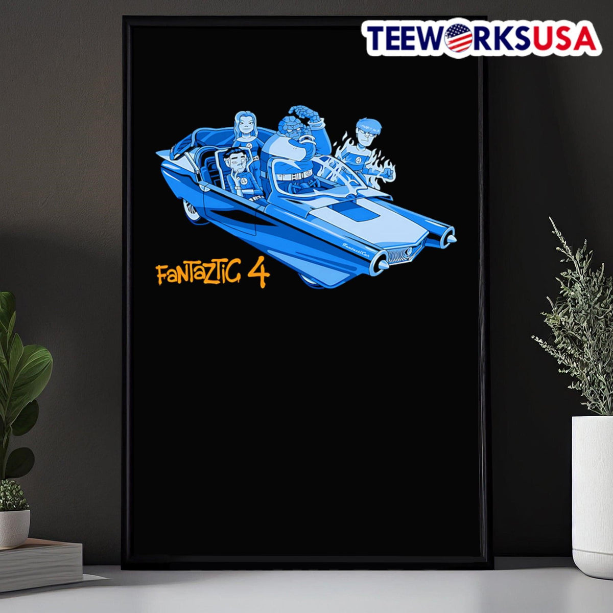 FantaztiCar Fantaztic 4 - Adult & Kids T-Shirts, Sweatshirts & Hoodies apparel design preview 5