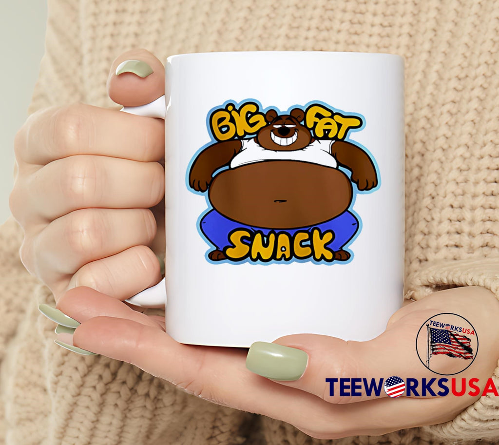 Fat Bear Small Chair Big Snack - Adult & Kids T-Shirts, Sweatshirts & Hoodies apparel design preview 6