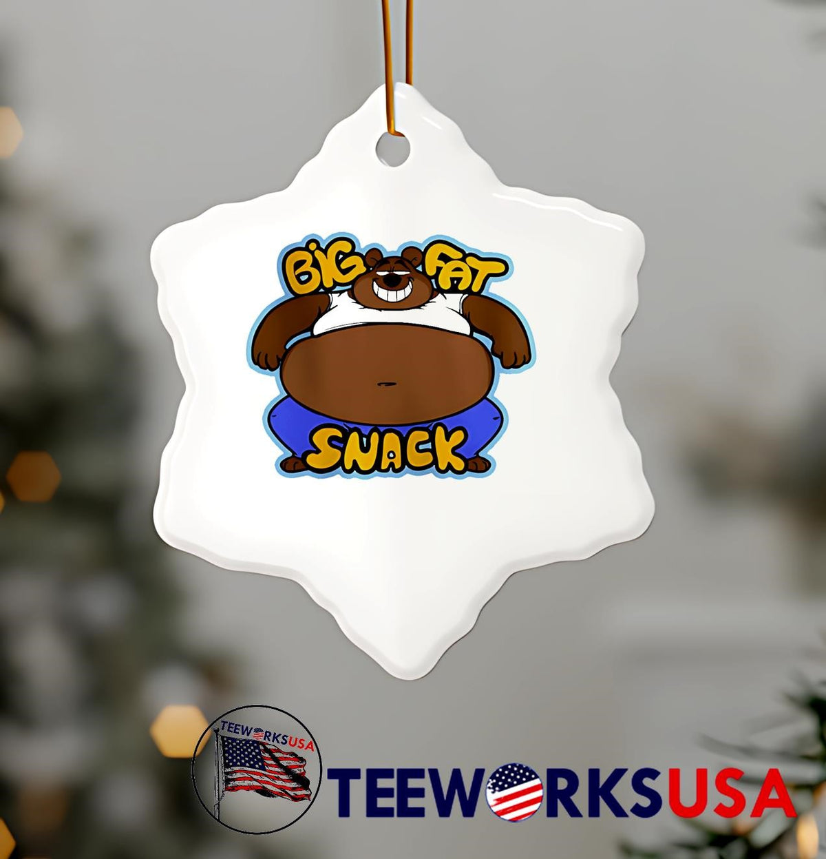 Fat Bear Small Chair Big Snack - Adult & Kids T-Shirts, Sweatshirts & Hoodies apparel design preview 7