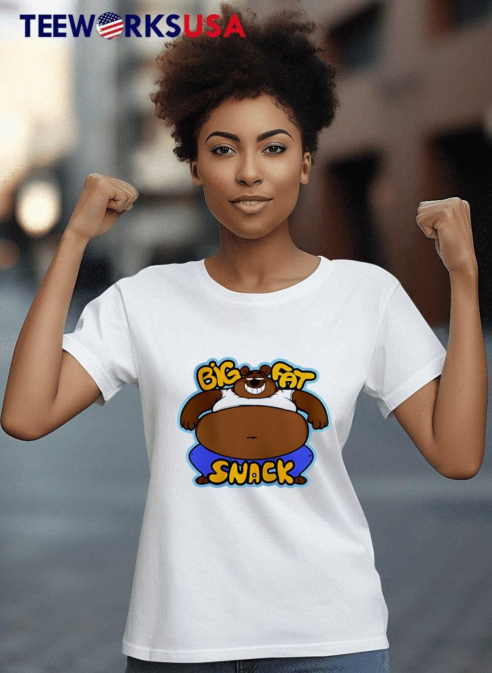 Fat Bear Small Chair Big Snack - Adult & Kids T-Shirts, Sweatshirts & Hoodies apparel design preview 8