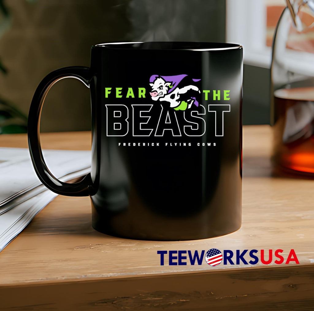 Fear The Beast Flying Cow - Adult & Kids T-Shirts, Sweatshirts & Hoodies apparel design preview 2