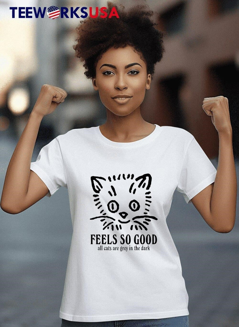 Feels so good all cats are grey in the dark - Adult & Kids T-Shirts, Sweatshirts & Hoodies apparel design preview 8