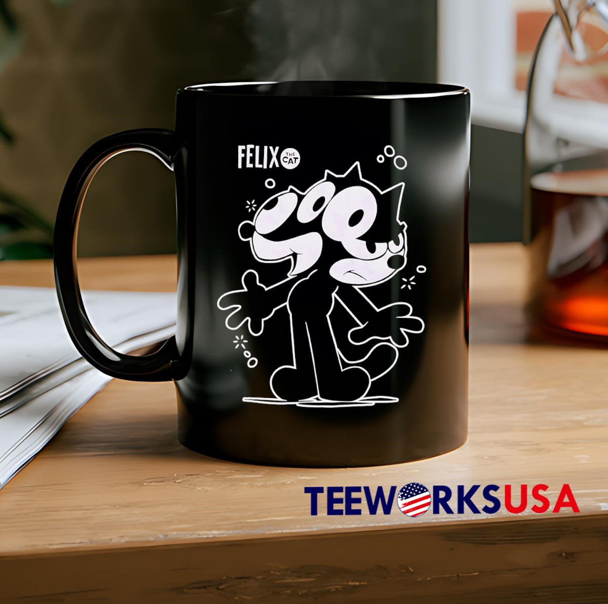 Felix The Cat Multiple Heads vintage - Adult & Kids T-Shirts, Sweatshirts & Hoodies apparel design preview 2