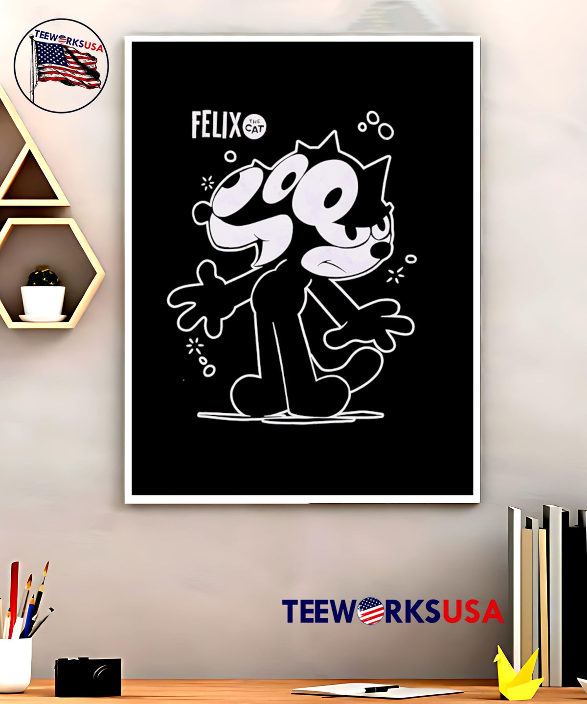 Felix The Cat Multiple Heads vintage - Adult & Kids T-Shirts, Sweatshirts & Hoodies apparel design preview 5