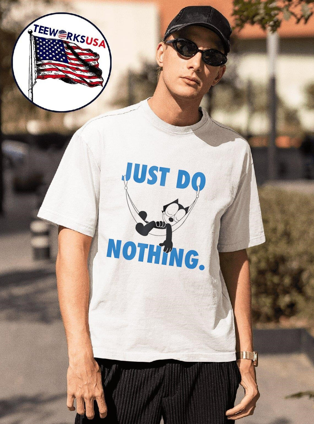 Felix the cat just do nothing - Adult & Kids T-Shirts, Sweatshirts & Hoodies apparel design preview 1
