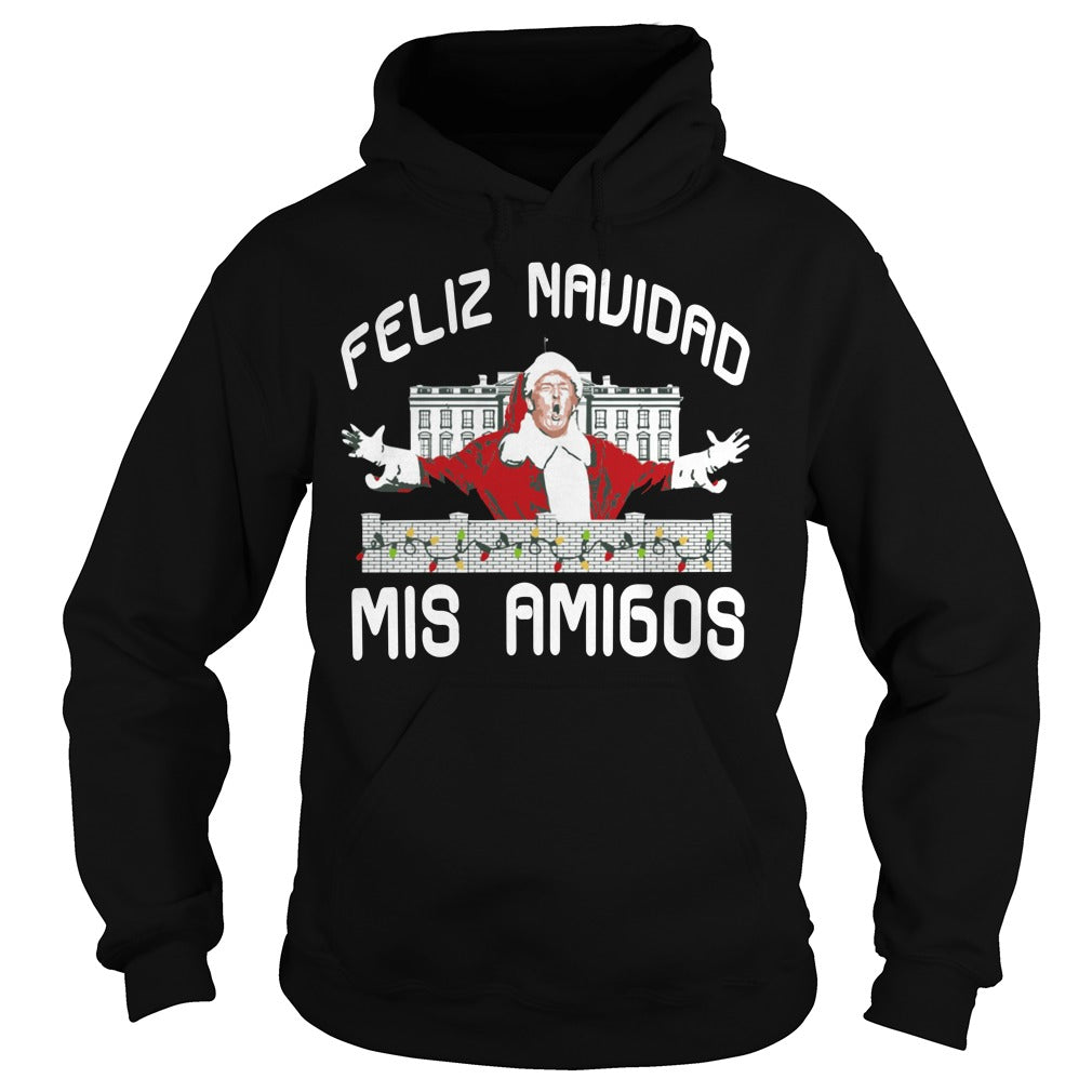 Feliz Navidad Mis Amigos - Adult & Kids T-Shirts, Sweatshirts & Hoodies apparel design preview 4