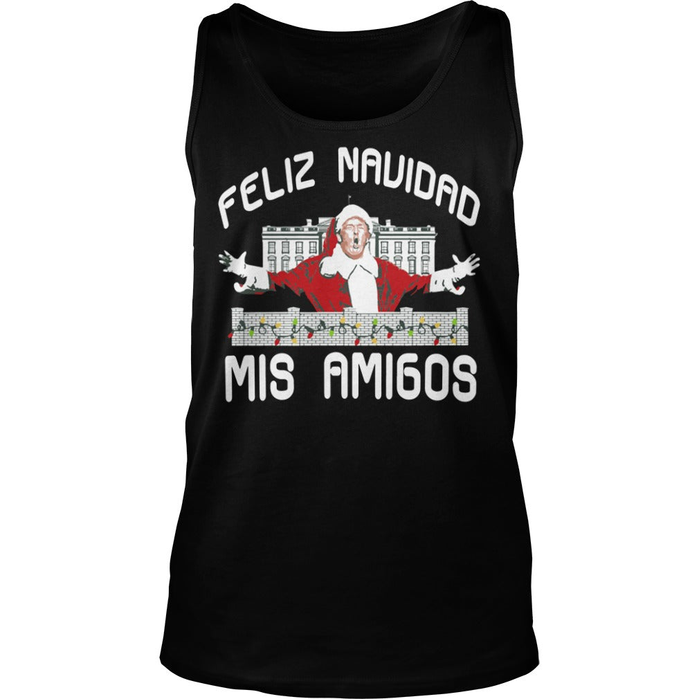 Feliz Navidad Mis Amigos - Adult & Kids T-Shirts, Sweatshirts & Hoodies apparel design preview 3