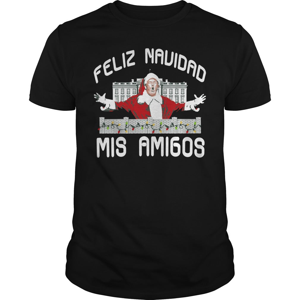 Feliz Navidad Mis Amigos - Adult & Kids T-Shirts, Sweatshirts & Hoodies apparel design preview 1