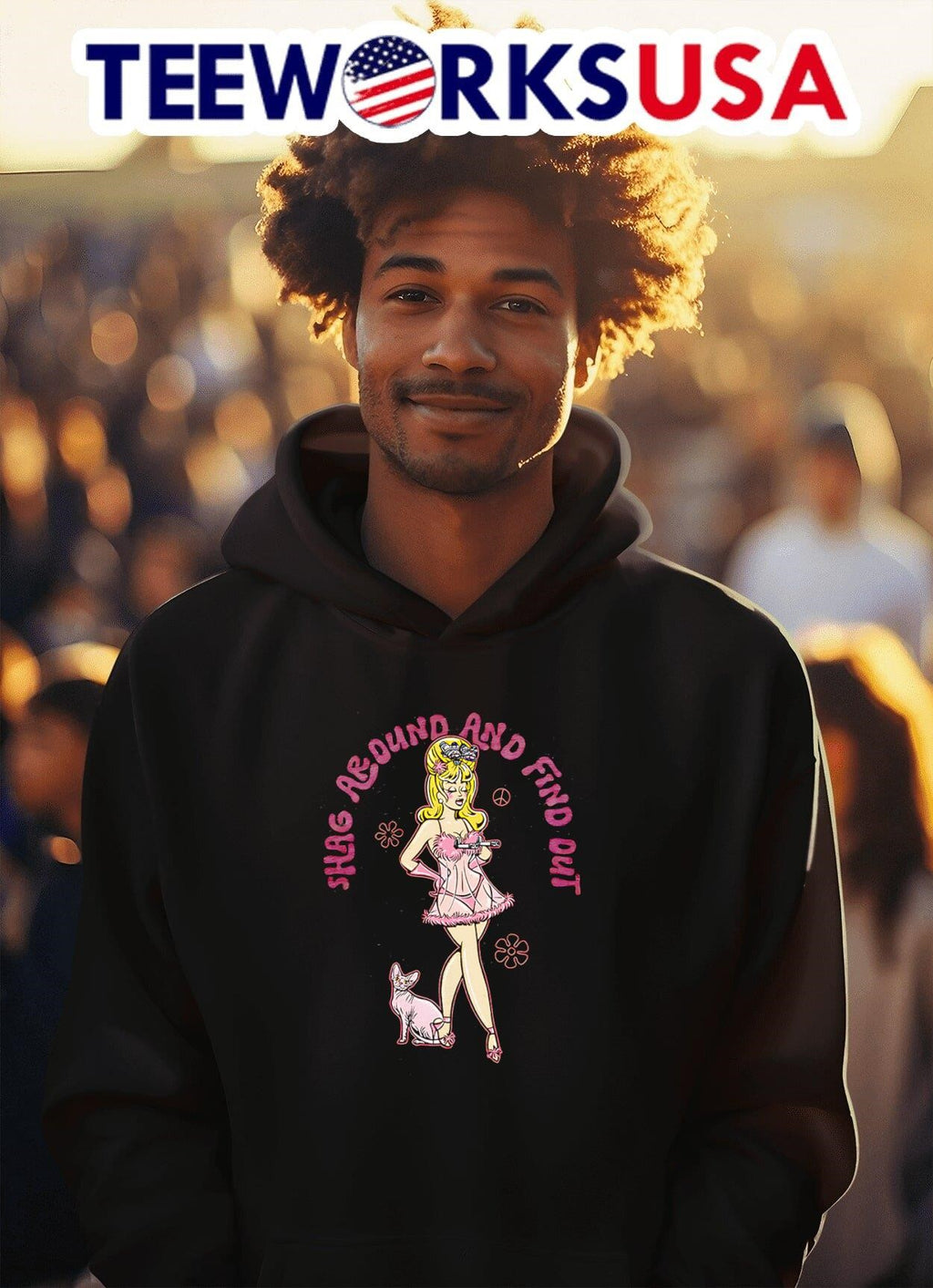 Fembot shag around and find out - Adult & Kids T-Shirts, Sweatshirts & Hoodies apparel design preview 2