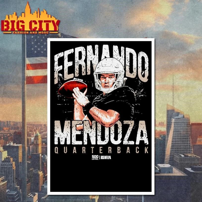 Fernando Mendoza Quarterback - Adult & Kids T-Shirts, Sweatshirts & Hoodies apparel design preview 4