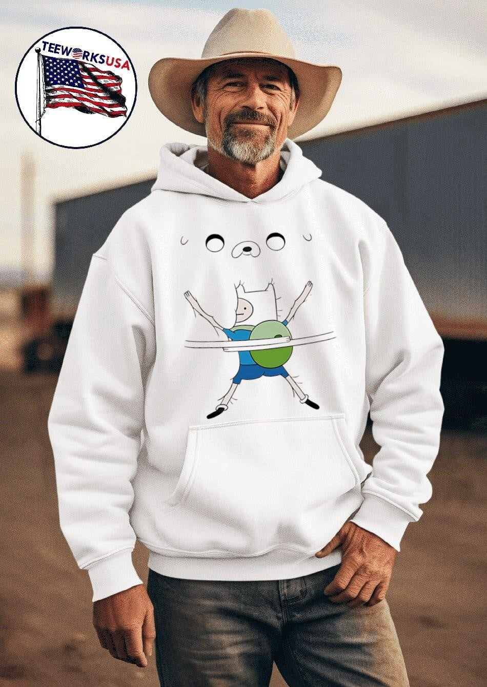 Finn the Human Hug Boobs - Adult & Kids T-Shirts, Sweatshirts & Hoodies apparel design preview 2