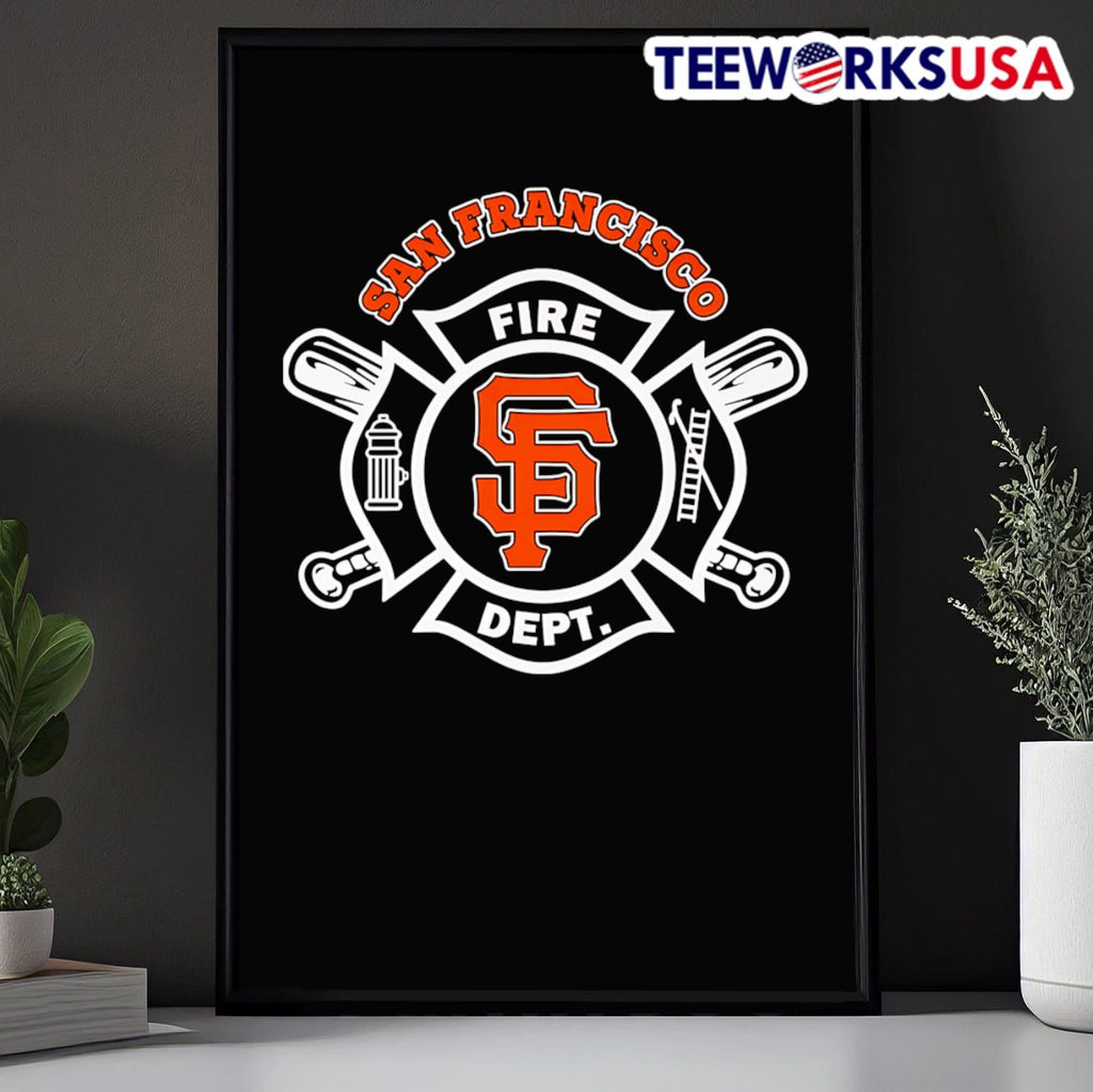 Fire dept San Francisco Giants baseball - Adult & Kids T-Shirts, Sweatshirts & Hoodies apparel design preview 5