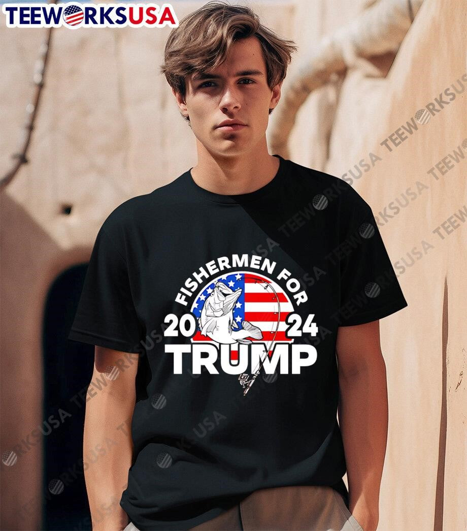 Fishermen For Trump 2024 - Adult & Kids T-Shirts, Sweatshirts & Hoodies apparel design preview 1