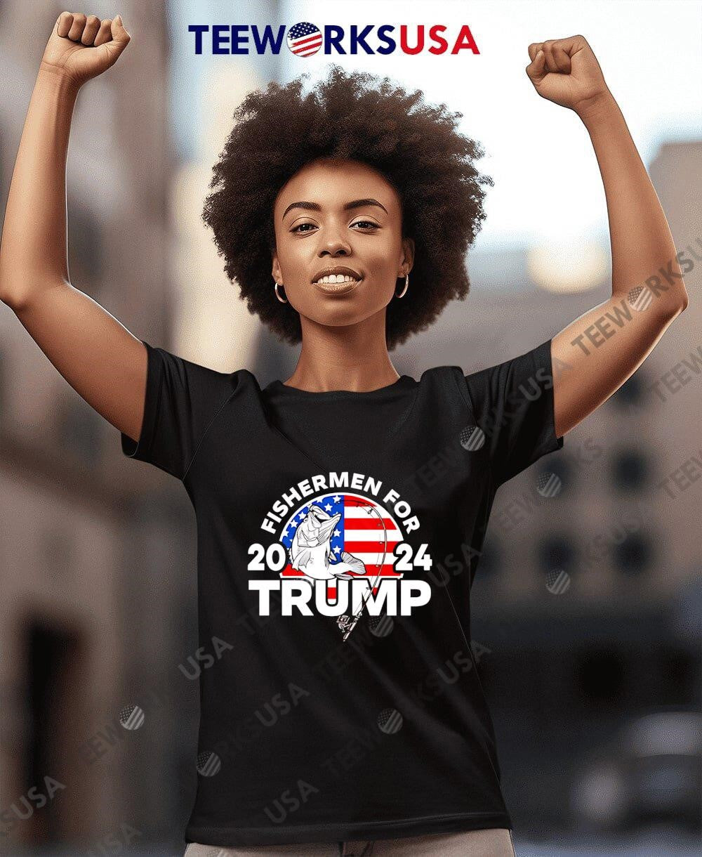 Fishermen For Trump 2024 - Adult & Kids T-Shirts, Sweatshirts & Hoodies apparel design preview 4