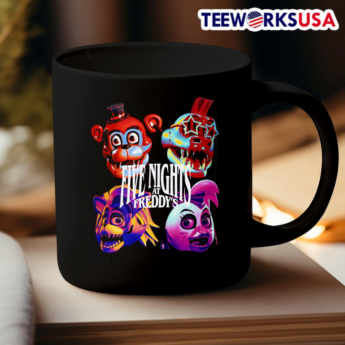 Five Night at Freddy's Glamrock and the Freddy Bunch - Adult & Kids T-Shirts, Sweatshirts & Hoodies apparel design preview 3