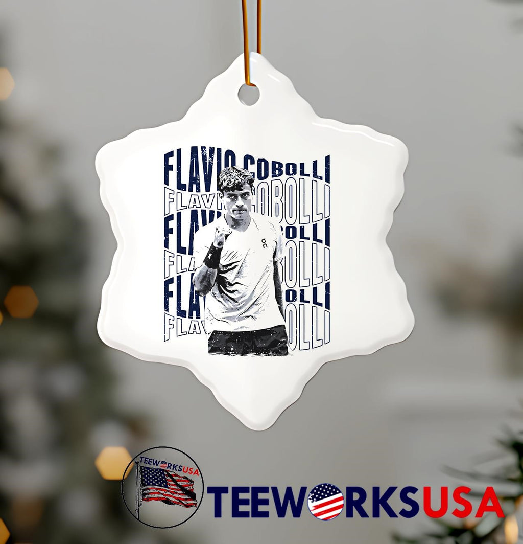 Flavio Cobolli Psychedelic Name - Adult & Kids T-Shirts, Sweatshirts & Hoodies apparel design preview 7