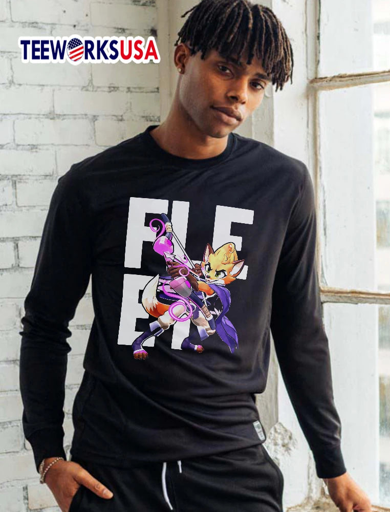 Fleet Cartoon Orange Fox Archer Drawing Glowing Pink - Adult & Kids T-Shirts, Sweatshirts & Hoodies apparel design preview 5