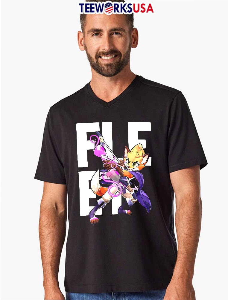 Fleet Cartoon Orange Fox Archer Drawing Glowing Pink - Adult & Kids T-Shirts, Sweatshirts & Hoodies apparel design preview 8