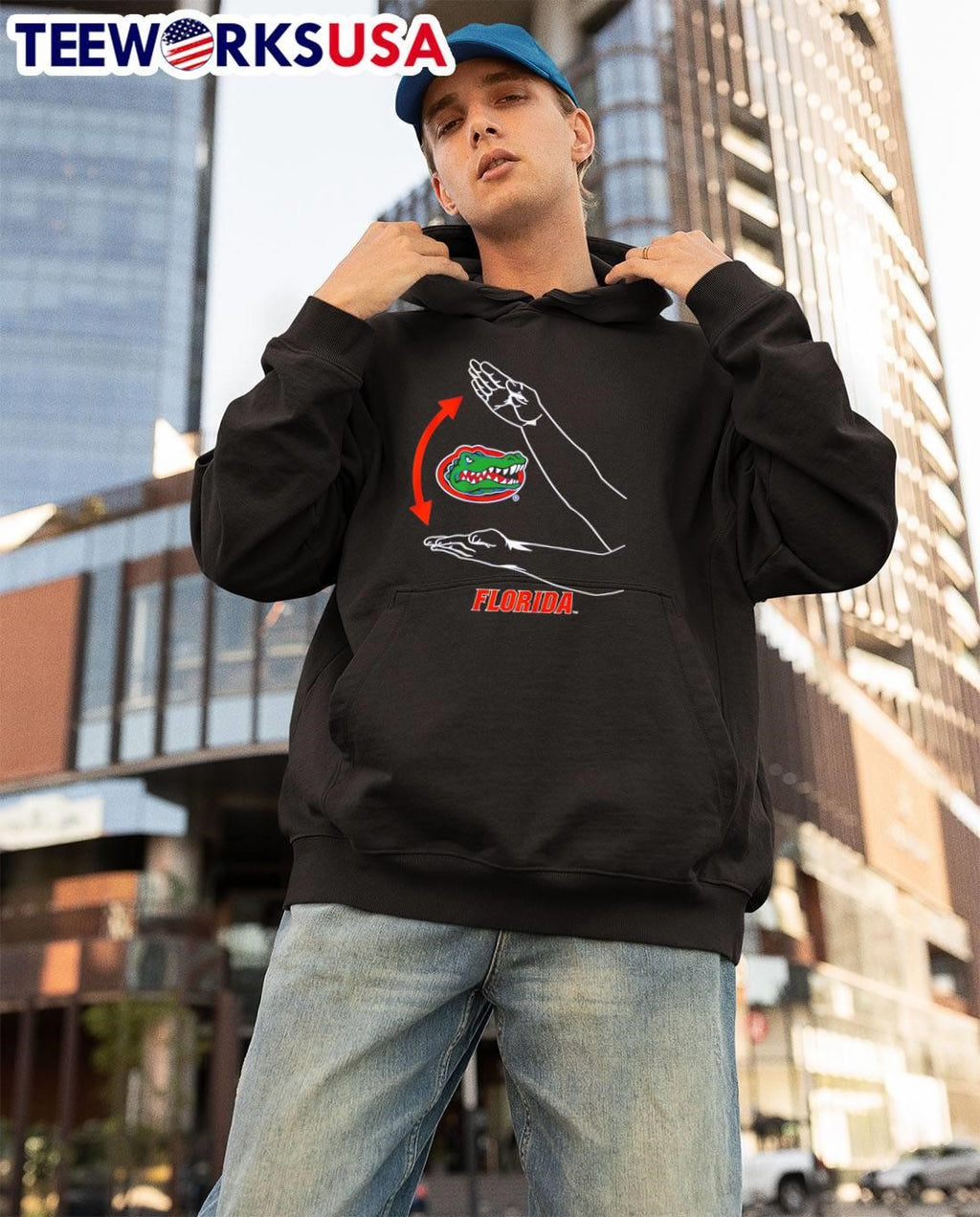 Florida Gators Gator Chomp hand - Adult & Kids T-Shirts, Sweatshirts & Hoodies apparel design preview 3