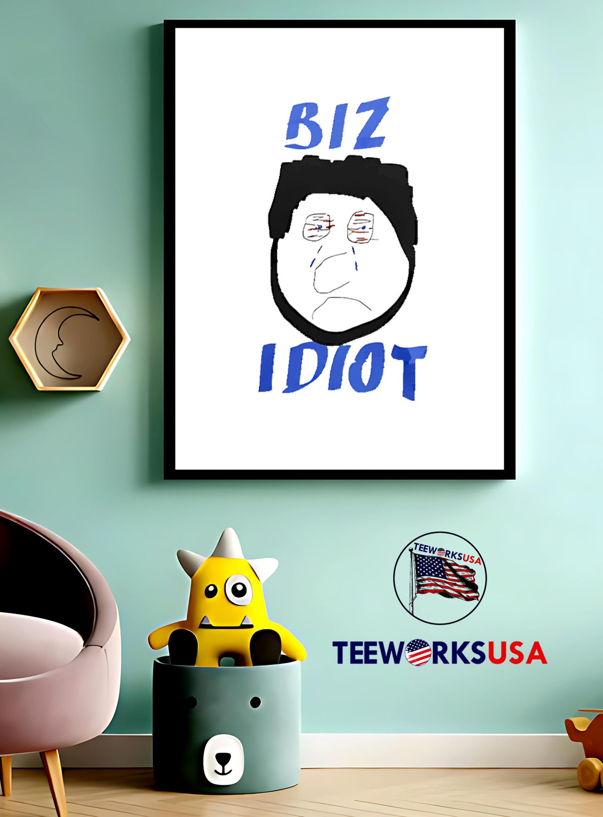 Florida Panthers Biz Idiot - Adult & Kids T-Shirts, Sweatshirts & Hoodies apparel design preview 3