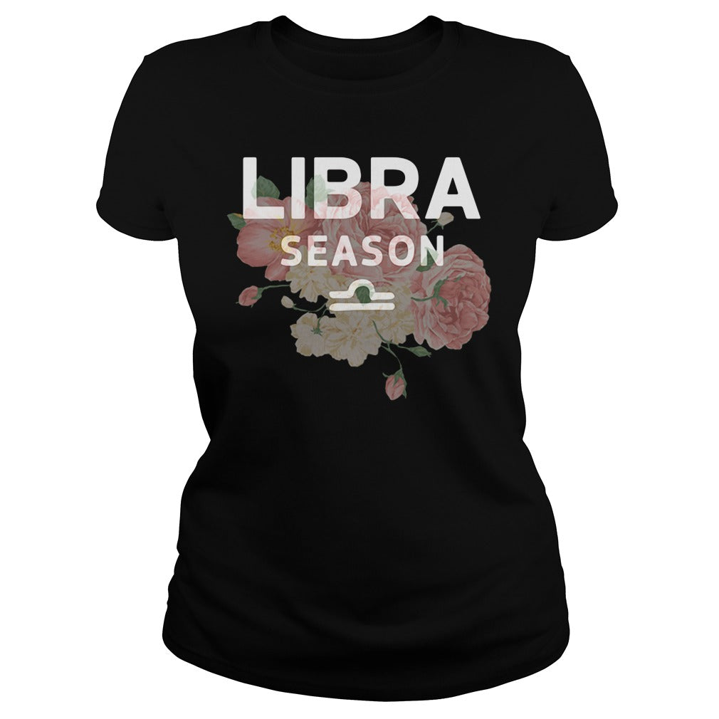 Flower Libra Season - Adult & Kids T-Shirts, Sweatshirts & Hoodies apparel design preview 2