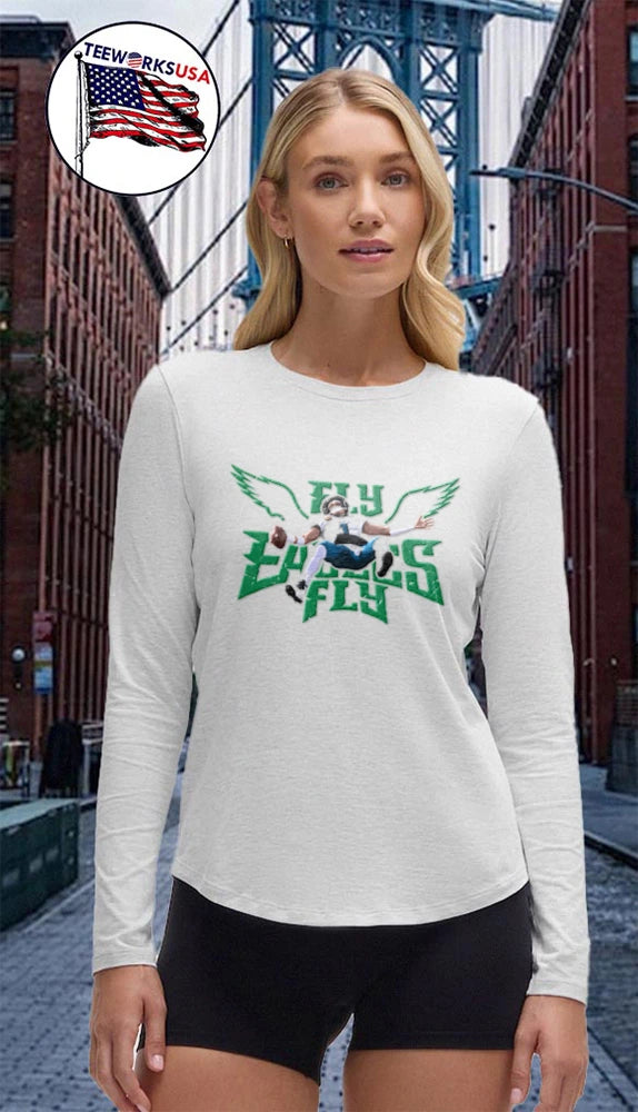 Fly Jalen Hurts - Adult & Kids T-Shirts, Sweatshirts & Hoodies apparel design preview 4