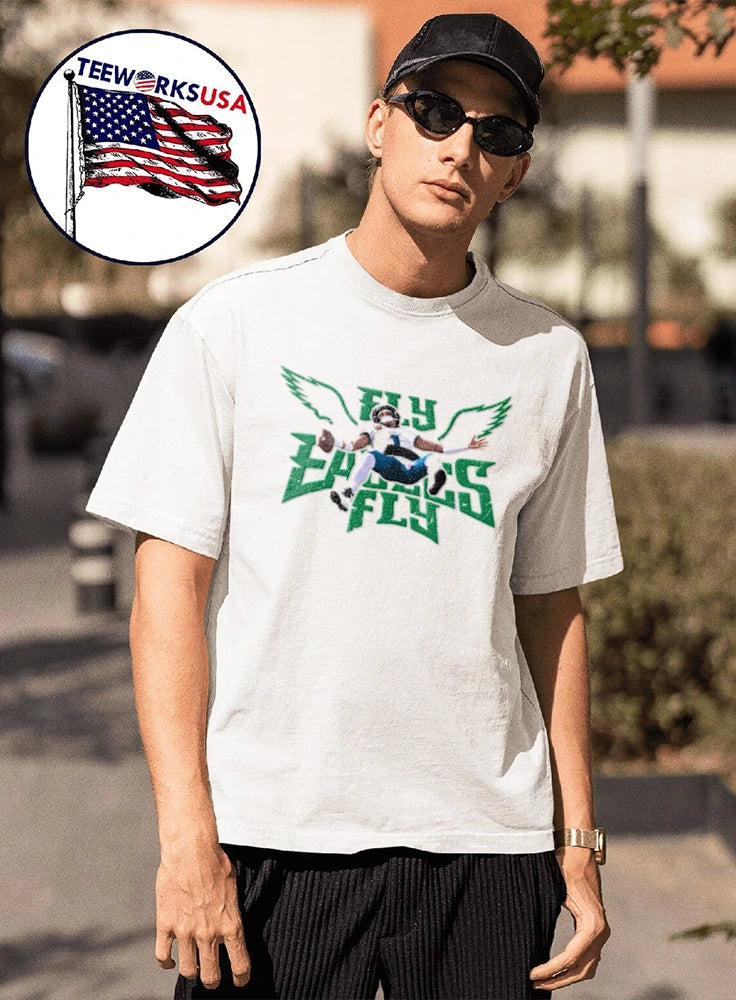 Fly Jalen Hurts - Adult & Kids T-Shirts, Sweatshirts & Hoodies apparel design preview 1